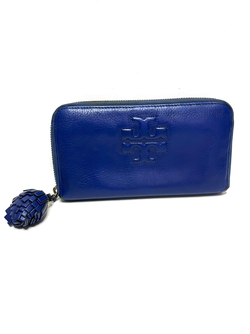 Tory Burch Blue Leather Wallet